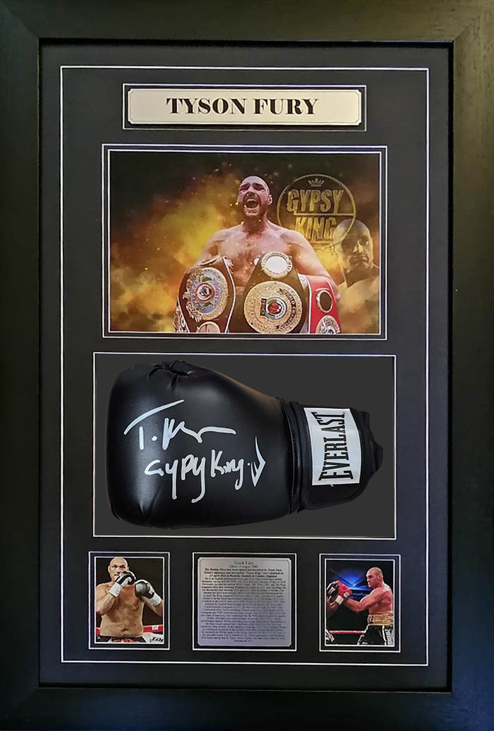 Tyson Fury Signed and Framed Glove - GetBidding